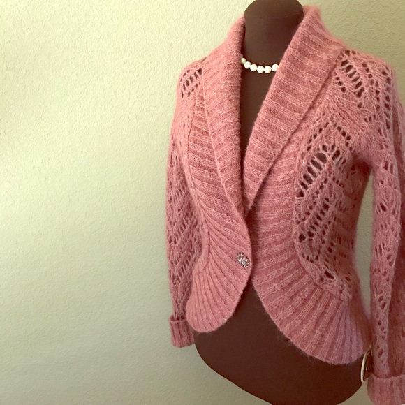 LOFT Sweaters - Gorgeous LOFT Dusty Rose Cardigan Sweater L